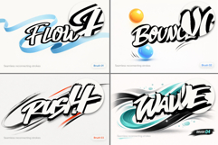 Seamless Lettering Brushes for Procreate Product Image 3