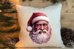 Vintage Black Pink Santa Claus Sublimation Clipart Product Image 3