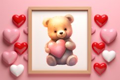 Valentines Day Bear Clipart, Christmas Clipart Product Image 3