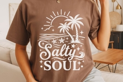 Salty Soul Svg, Summer Vibes Svg, Beach Vacation Svg. Product Image 4