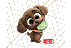 Pet Shop Clipart, Cute Big Eyed Animals, Kawaii Pets PNG Product Image 3