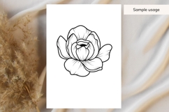 Hand Drawn Peony Bloom SVG Product Image 3