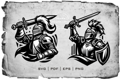 Knight Silhouette Vector Bundle Product Image 3