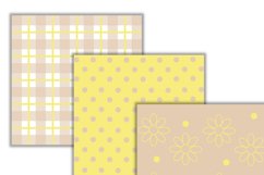 Blonde yellow, beige and white digital papers Product Image 3