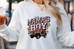 MAMA'S BOY PNG, Mothers day Mom sublimation Product Image 1