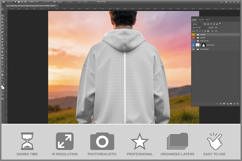Person Wearing Oversized Hoodie Product Image 2