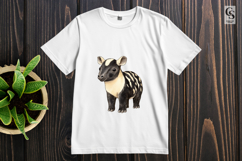 Watercolor Baby Tapir Clipart PNG Product Image 3