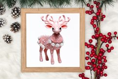 Pink Christmas Crochet Clipart, Christmas PNG Product Image 3