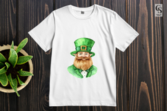 Watercolor Leprechaun Portrait Clipart Sublimation PNG Product Image 3