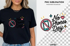 No Phones Day PNG | Summer Bucket List Clipart, Screen Free Product Image 3
