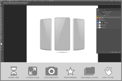 Smartphone Trio Display Screen Product Image 2