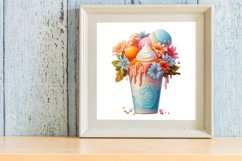 Easter Coffee Cup Sublimation Clipart, Watercolor Clipart Product Image 3