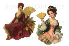 Victorian, Woman, Scraps, Ephemera, PNG, Clipart Product Image 3