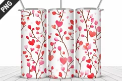 Lovely Hearts Tumbler Design | Valentine's Day Tumbler Wrap Product Image 4