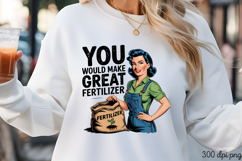YOU WOULD MAKE GREAT PNG, Sassy Gardening Pinup Gir Product Image 3
