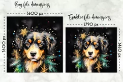 Christmas Lunch Bug Sublimation | Christmas Dog Tumbler Wrap Product Image 2