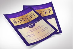 Purple Elegant Church Anniversary Banquet Flyer Canva Templa Product Image 5