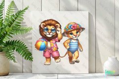 Funny Beach Animals Sublimation Clipart Product Image 3