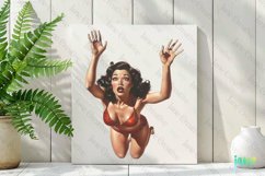 Funny Pin-up Girl Sublimation Clipart Product Image 3