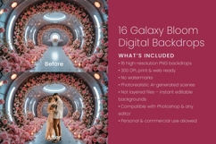 16 Galaxy Bloom Digital Backdrops Product Image 3