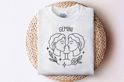 Gemini Zodiac Sign SVG | Cute Horoscope Gemini Astrology Product Image 2