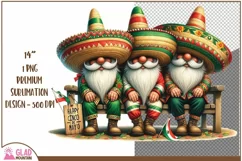 Happy Cinco De Mayo Gnome png, Sombrero Mexican Gnomes png Product Image 1