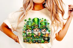 St Patrick's Day Gnome PNG, Lucky Day PNG, Shamrock PNG Product Image 2