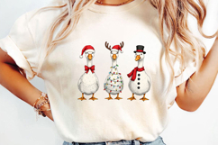 Christmas Goose Sublimation, Christmas Png Product Image 3