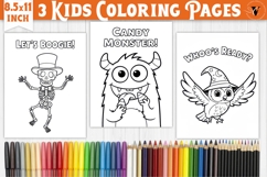 Halloween Kids Coloring Pages | Coloring book Product Image 1