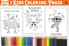 Halloween Kids Coloring Pages | Coloring book Product Image 1
