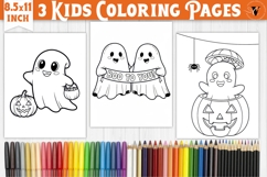 Halloween Kids Coloring Pages | Coloring book Product Image 1