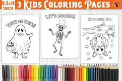 Halloween Kids Coloring Pages | Coloring book Product Image 1