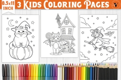 Halloween Kids Coloring Pages | Coloring book Product Image 1