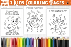 Halloween Kids Coloring Pages | Coloring book Product Image 1