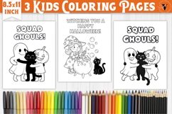 Halloween Kids Coloring Pages | Coloring book Product Image 1