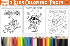 Halloween Kids Coloring Pages | Coloring book Product Image 1