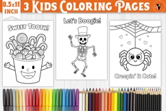 Halloween Kids Coloring Pages | Coloring book Product Image 1