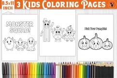 Halloween Kids Coloring Pages | Coloring book Product Image 1