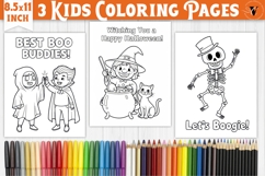 Halloween Kids Coloring Pages Bundle | Coloring book Product Image 9