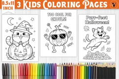 Halloween Kids Coloring Pages Bundle | Coloring book Product Image 11