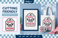 Halloween Poison Label SVG Vintage Apothecary Cut File Product Image 2