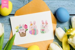 Easter watercolor clipart kawaii clipart. Easter kid bunny Product Image 3