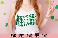 Happy Go Lucky Retro SVG - St Patricks Day SVG - Lucky SVG Product Image 3