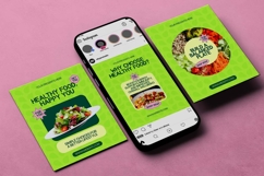 Healthy Food Instagram Carousel &amp; Canva Template Product Image 3