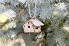 Christmas House #3 - laser cut file, Glowforge pattern Product Image 7