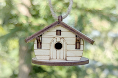 Christmas House #3 - laser cut file, Glowforge pattern Product Image 3