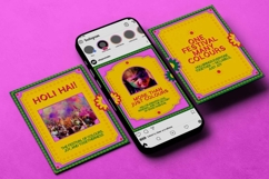 Indian Holi Celebration Instagram Carousel &amp; Canva Template Product Image 3