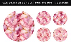 Alcohol Ink Keychain And Car Coaster Sublimation Design Product Image 1