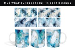 Alcohol Ink 11oz, 15oz Mug Sublimation | Mug Wrap PNG Product Image 1