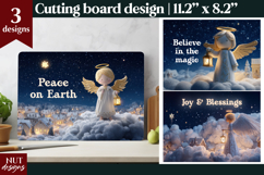 Christian Christmas cutting board Angel Christian quotes Product Image 1